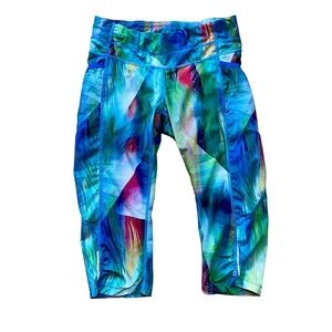 Athleta Tropea Dobby Be Free Knicker Cropped Capri Pants XS